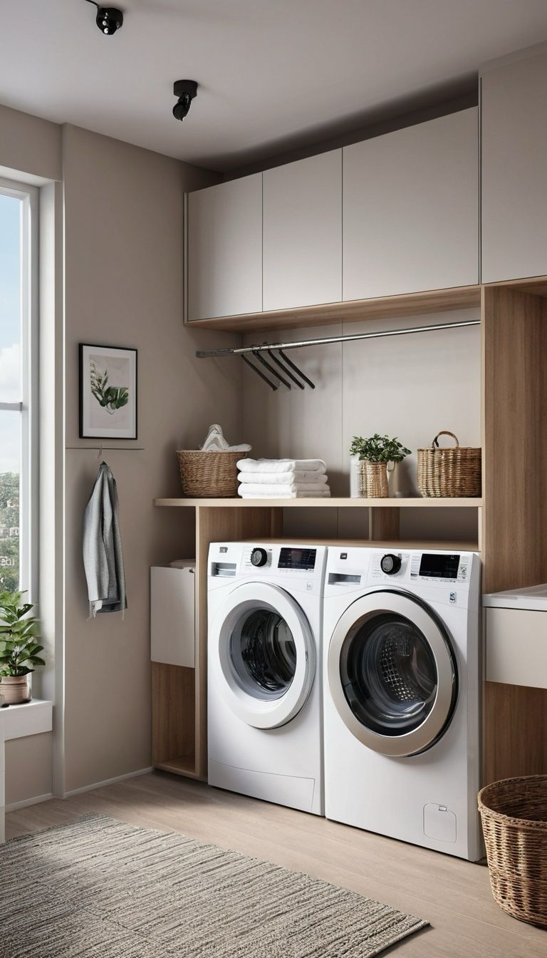 3 idee salvaspazio per progettare una lavanderia piccola