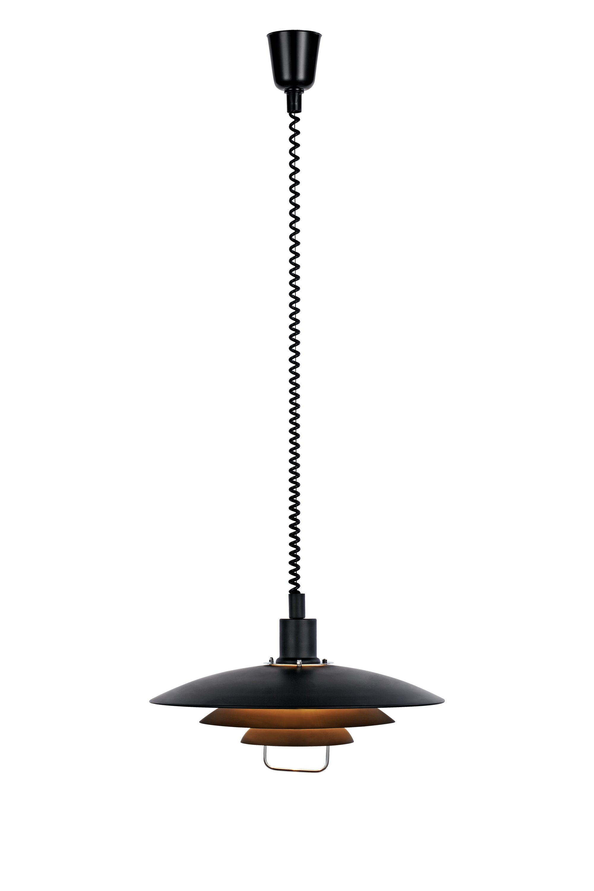 KIRKENES Lampadario 1L Nero