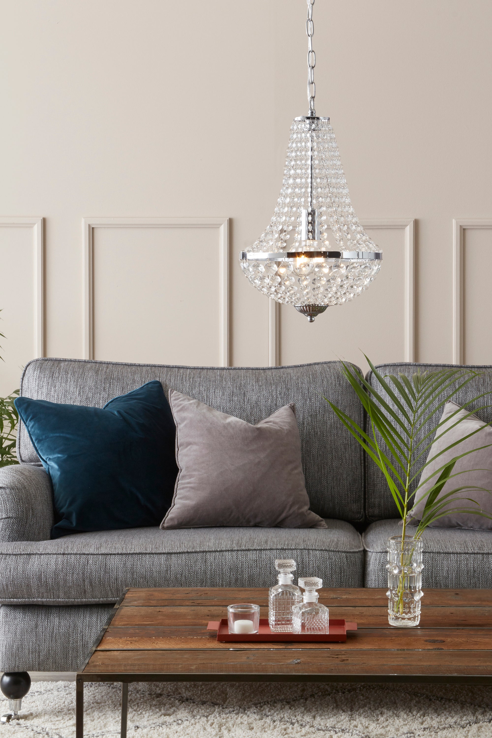 GRÄNSÖ Lampadario 1L Cromo/MC