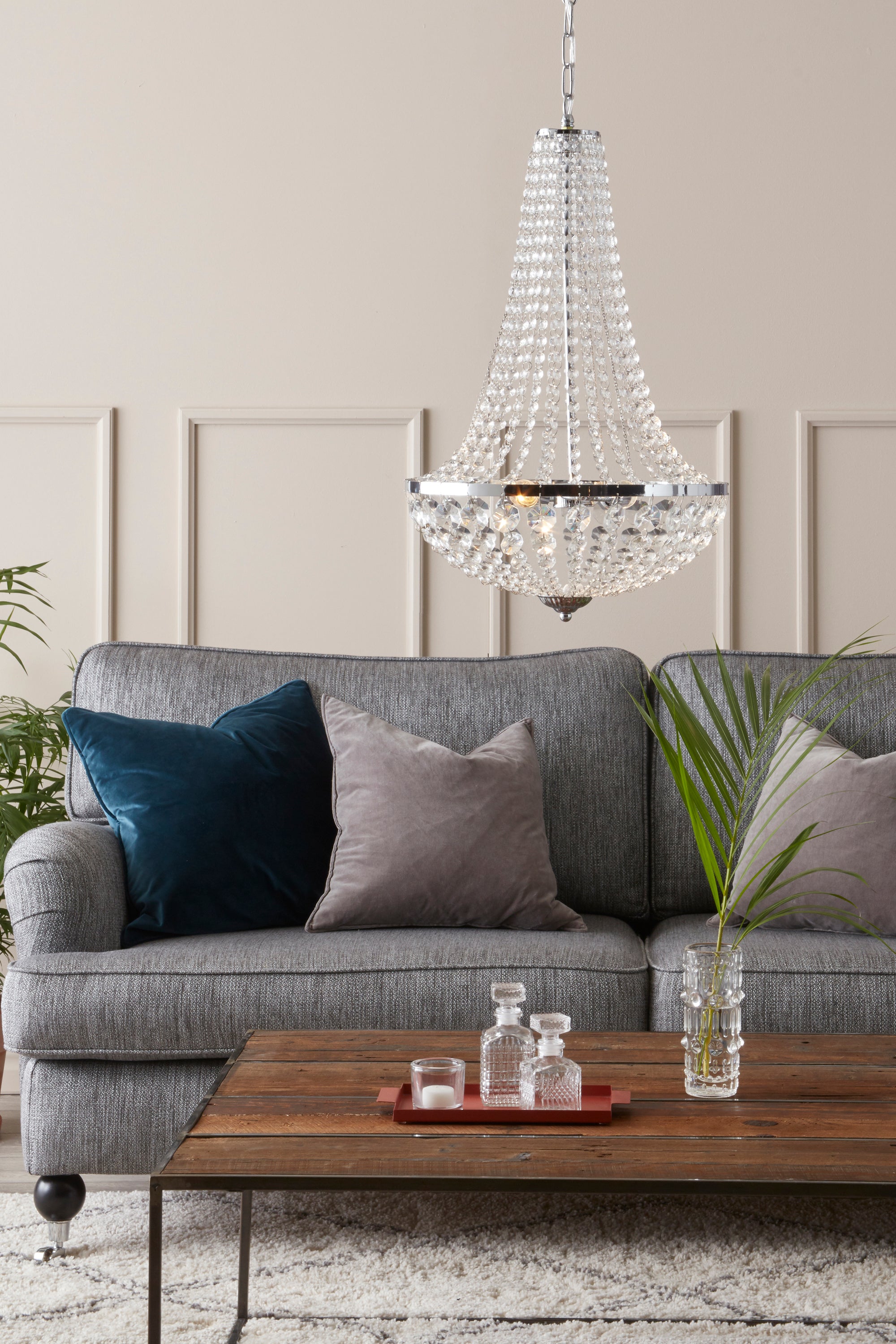 GRÄNSÖ Lampadario 2L Cromo/MC