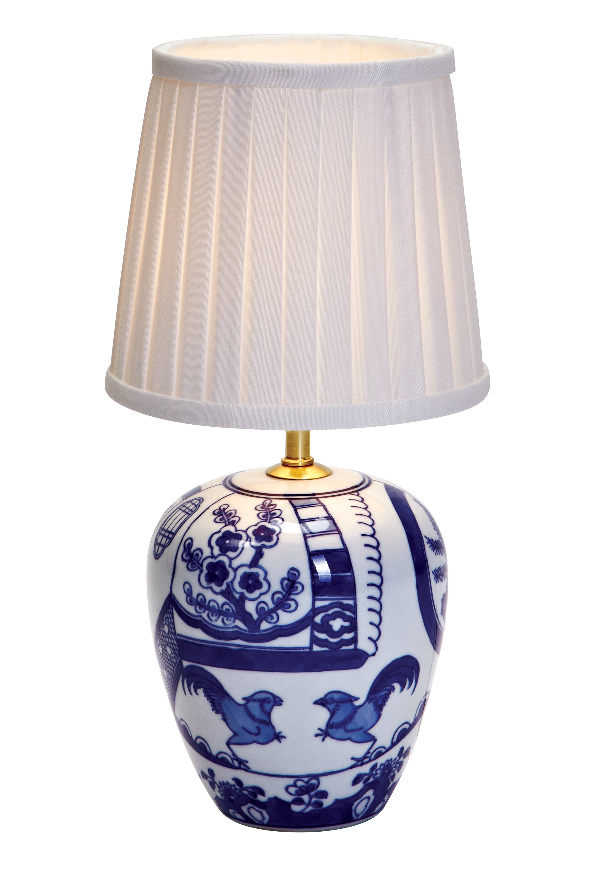 GÖTEBORG Lampada da tavolo 1 L 33 cm Blu/Bianco