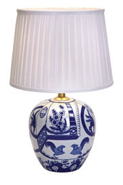 GÖTEBORG Lampada da tavolo 1 L 48 cm Blu/Bianco