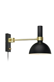 LARRY Parete 1L Nero/Ottone spazzolato