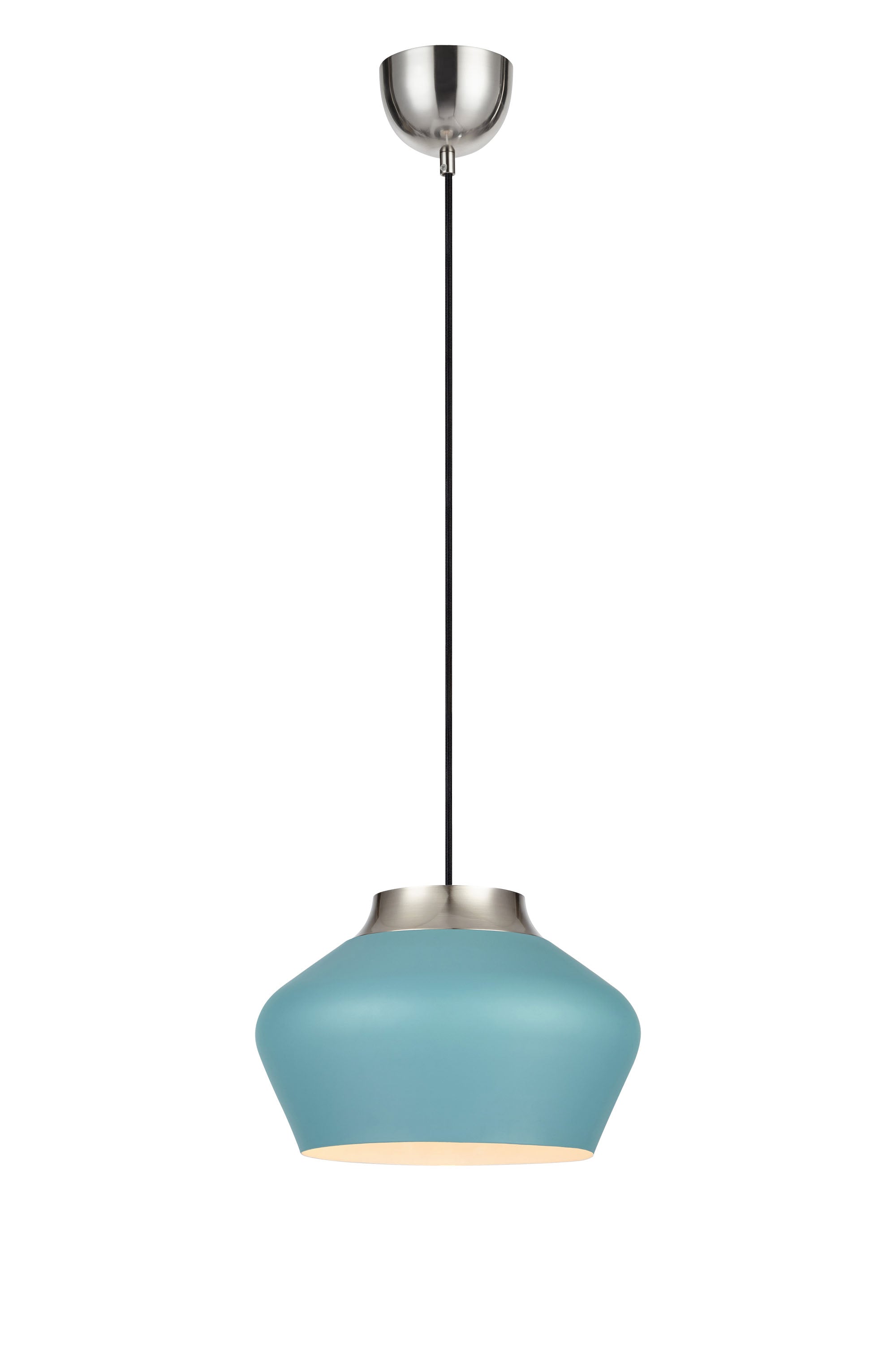 Lampadario KOM 31 cm Petrolio/Acciaio