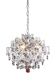 Lampadario HIDDEN GEM 3L Cromo/Trasparente/Fumé