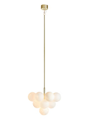 MERLOT Lampadario 13L Ottone/Bianco