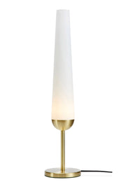 BERN Lampada da tavolo 1L Ottone spazzolato/Bianco