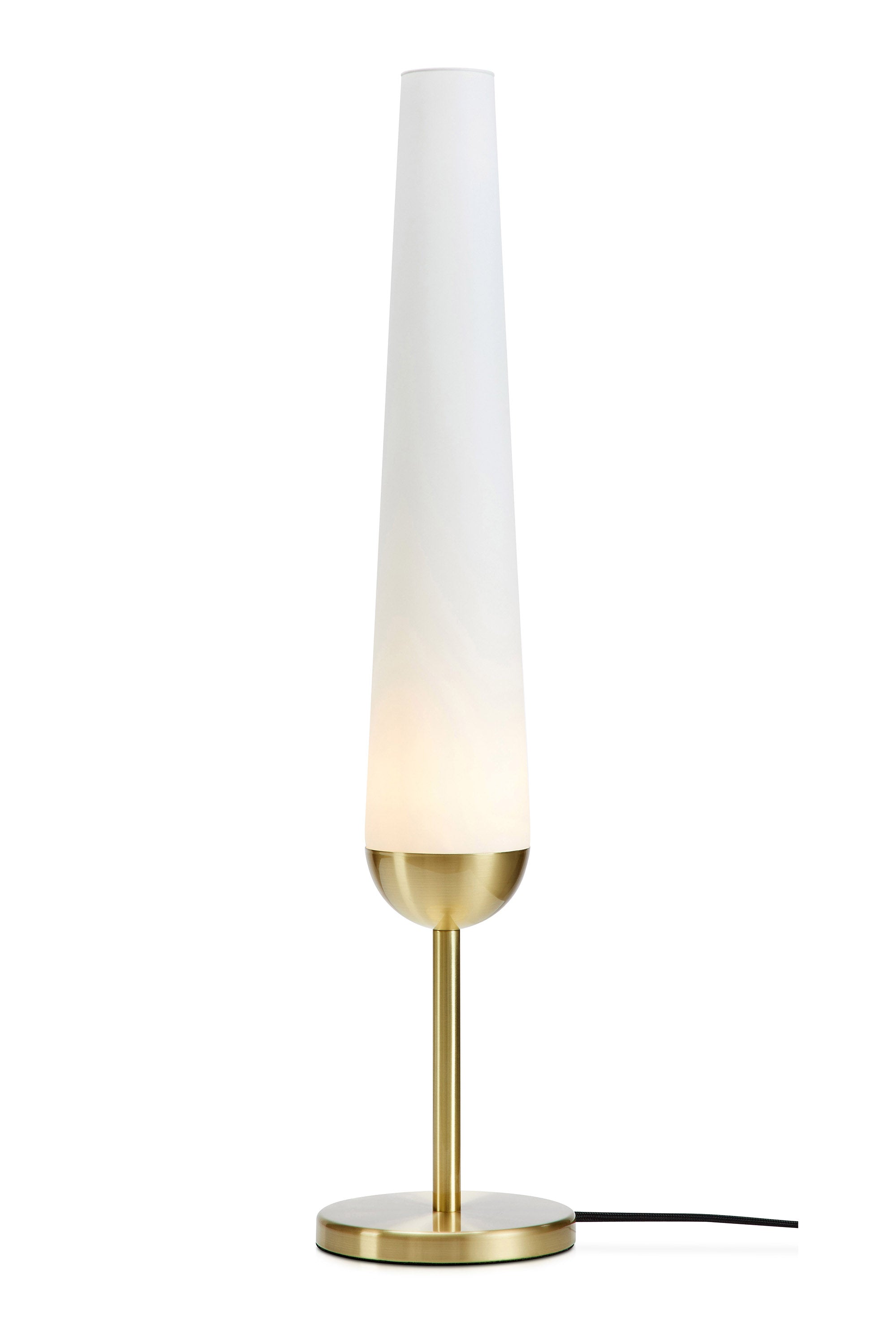 BERN Lampada da tavolo 1L Ottone spazzolato/Bianco