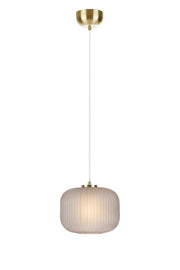 SOBER Lampada a sospensione 1L Ottone spazzolato/Fumè