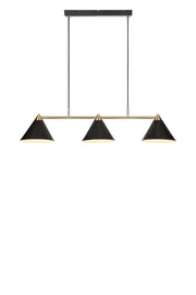Lampadario KLINT 3L Nero/Antico