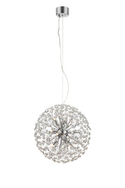 BOLID Lampada a sospensione 9L Cromo/Trasparente