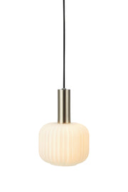 SOBER Lampadario Piccolo 1L Acciaio/Bianco