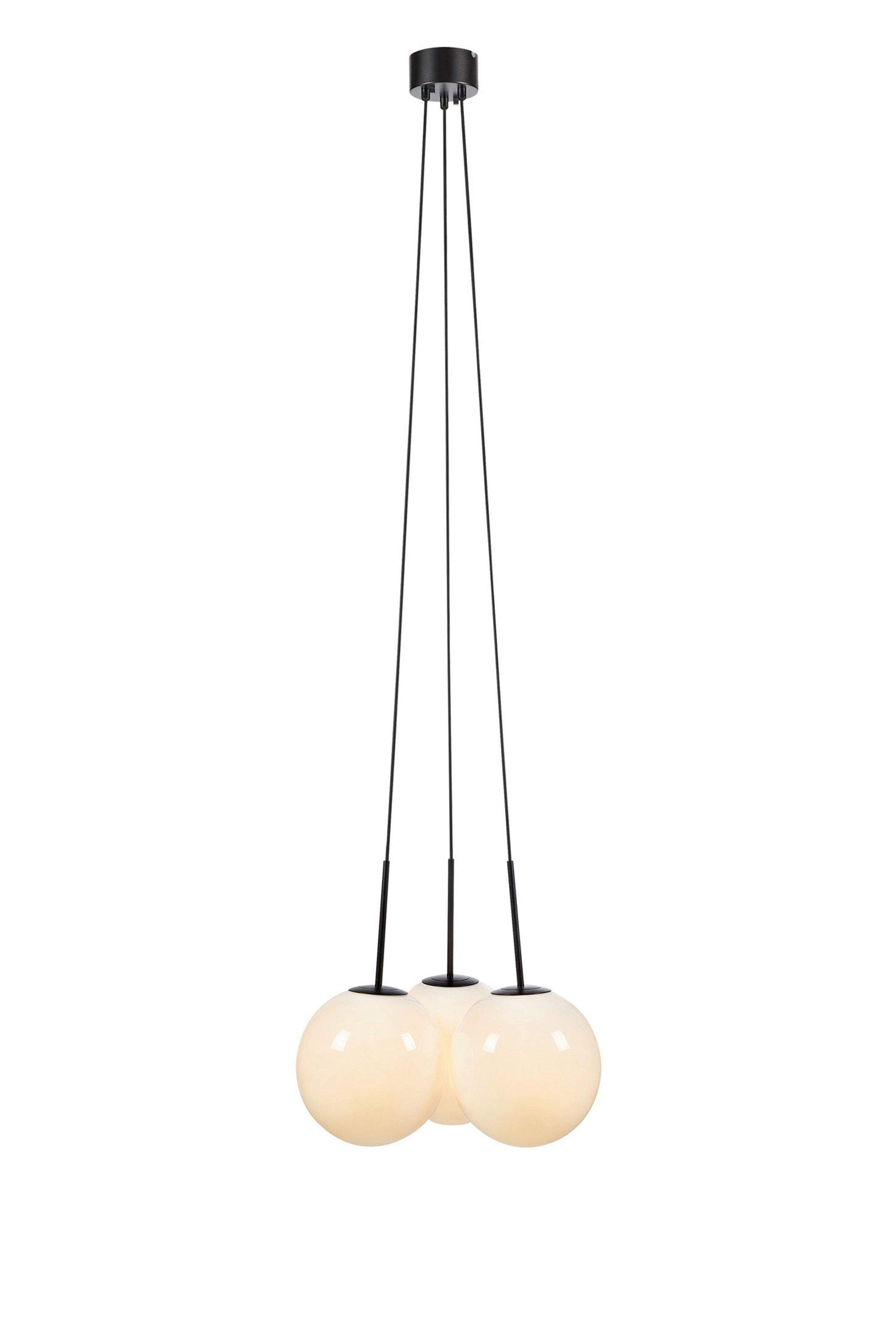 DIONE Lampadario Rotondo 3L Bianco/Nero
