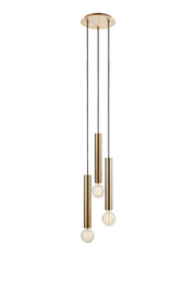 SENCILLO Lampadario Rotondo 3L Ottone