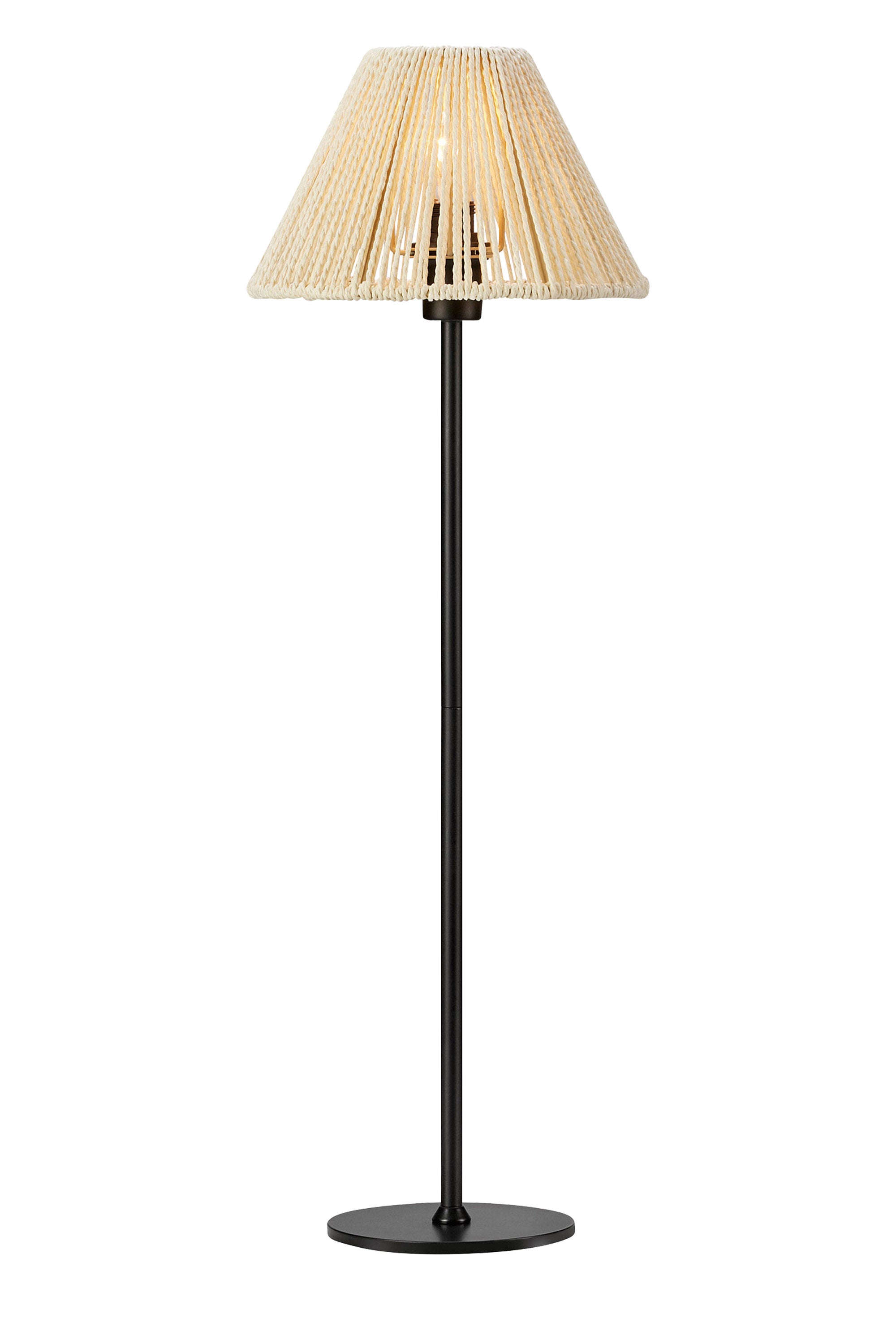 CORDA Lampada da tavolo 1L Nero/Beige
