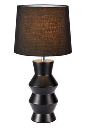 Lampada da tavolo SIENNA 1L Nero/Nero
