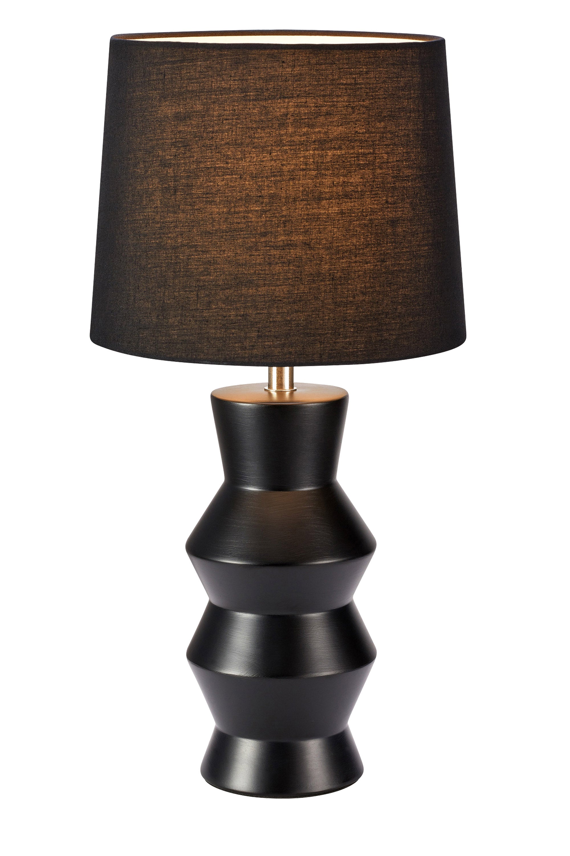 Lampada da tavolo SIENNA 1L Nero/Nero