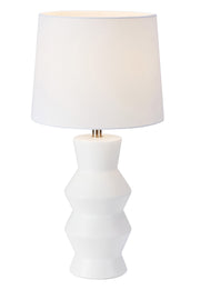 Lampada da tavolo SIENNA 1L Bianco/Bianco
