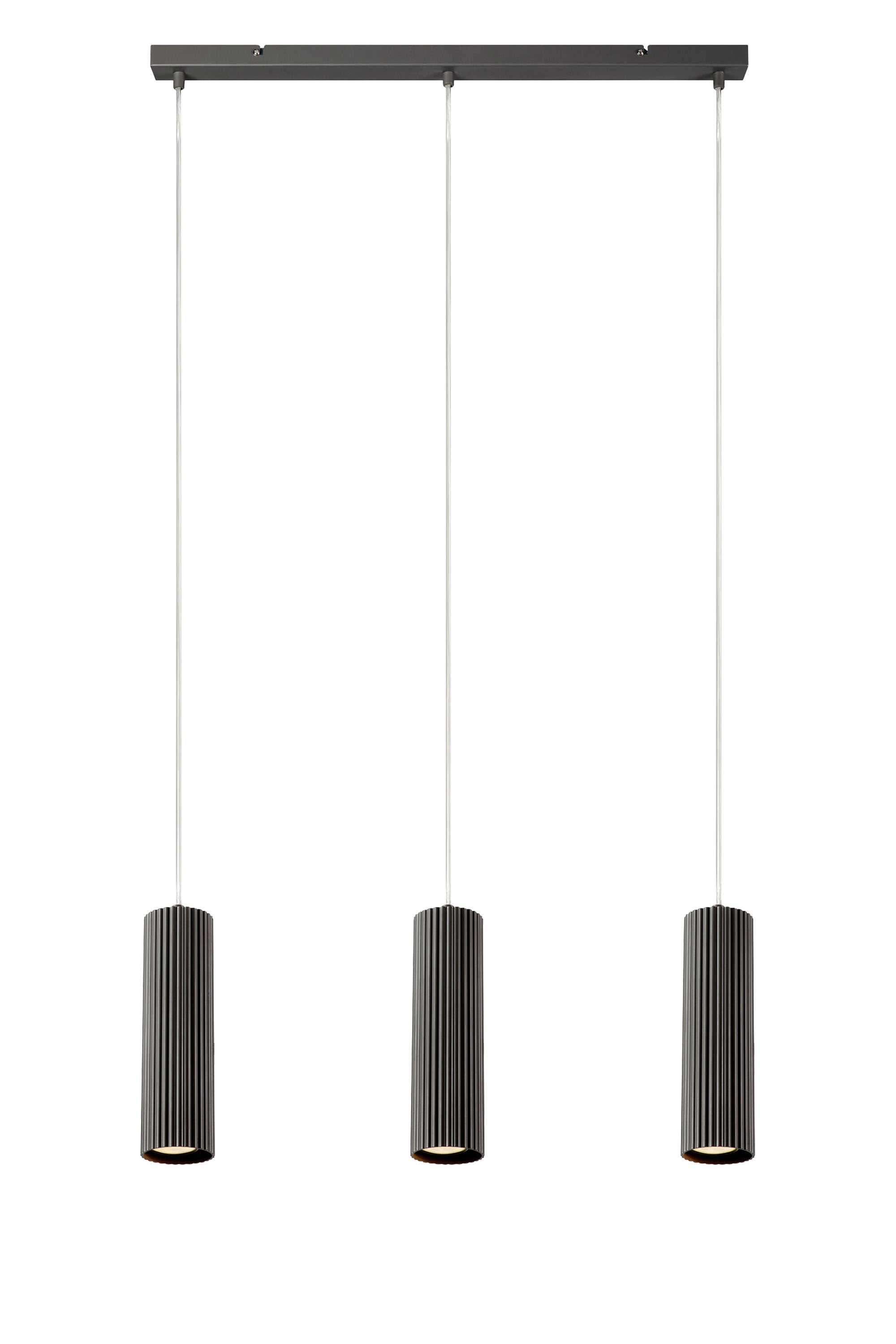 COSTILLA Lampadario Dritto 3L Grigio Scuro