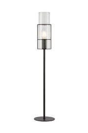 Lampada da tavolo TUBO 1 L 65 cm Nero/Trasparente