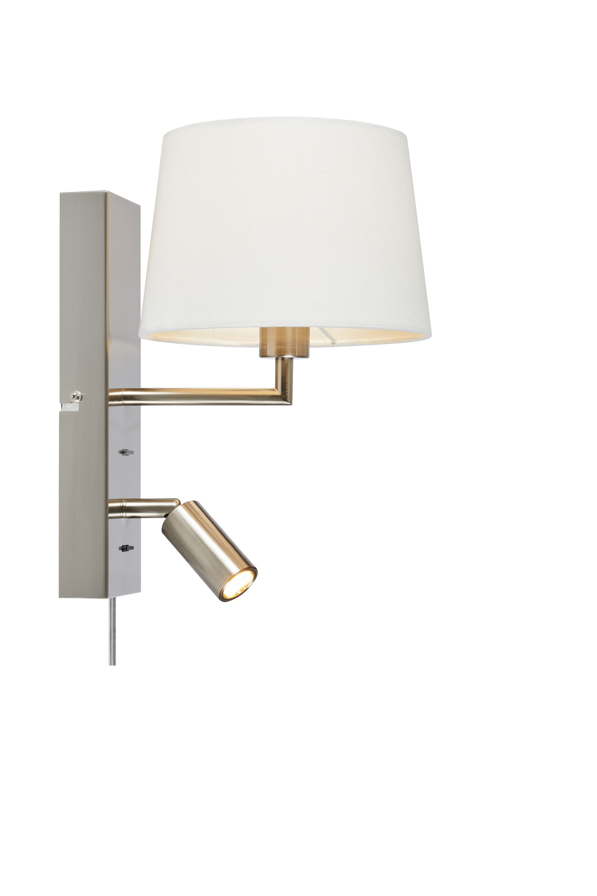 COMO Wall 2L Acciaio/Bianco