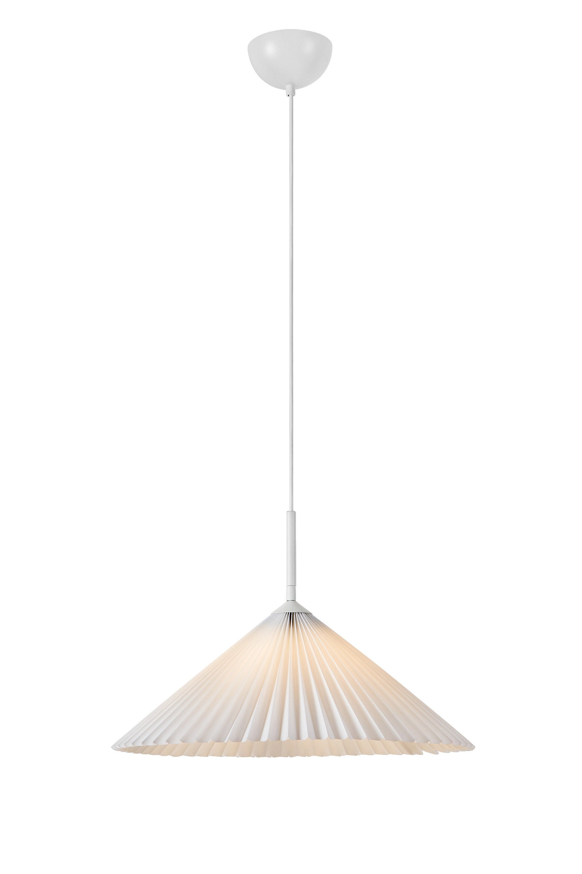 PLISADO Lampadario 1L 50cm Bianco