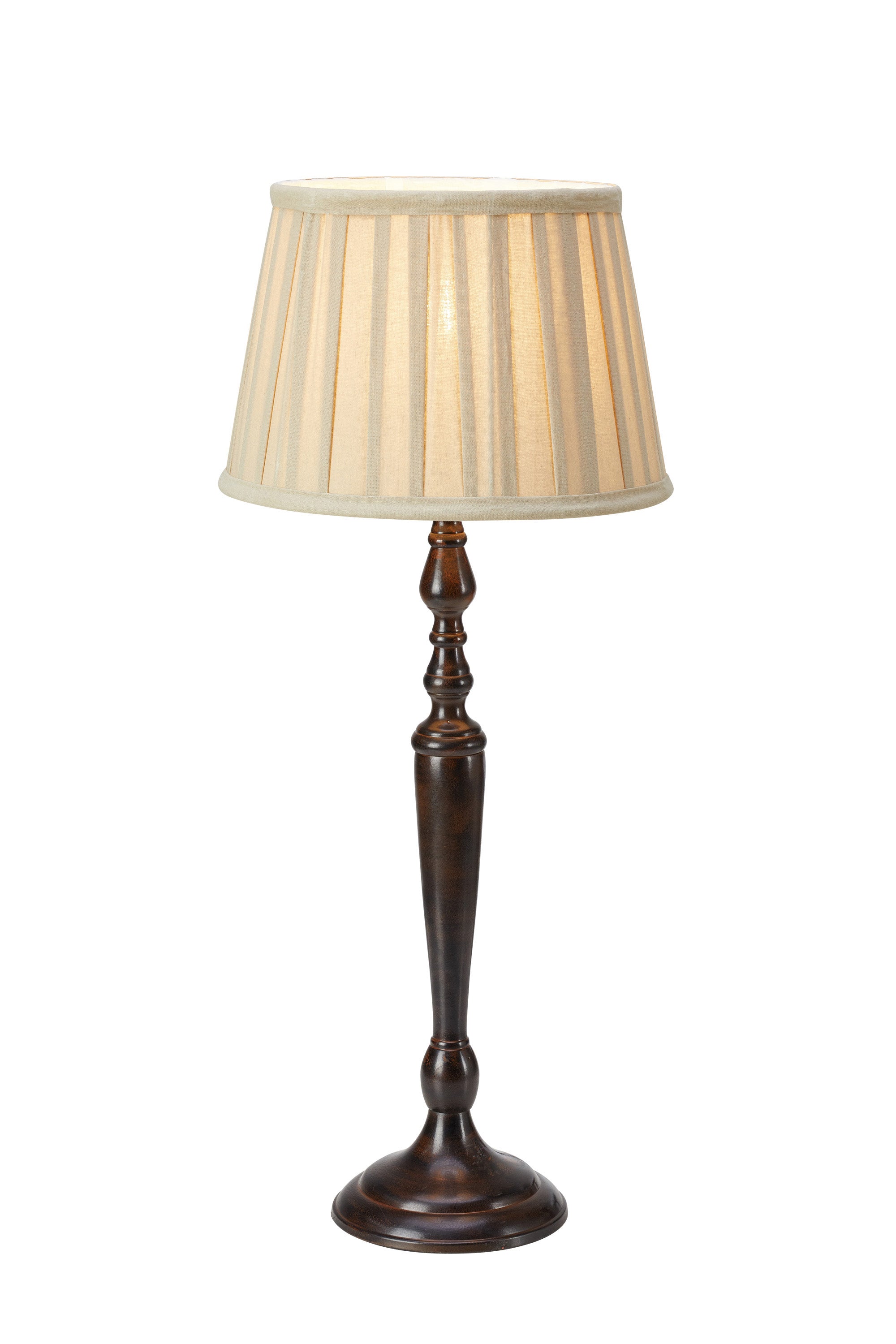 Lampada da tavolo CHOCOLAT 1 L 60 cm Beige/Marrone scuro