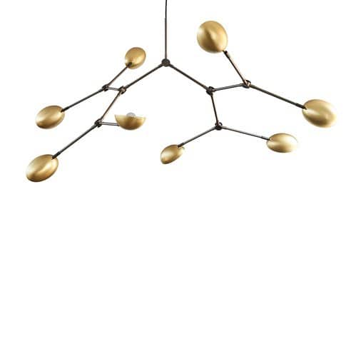 110049 - Drop Chandelier - Brass - White Packshot