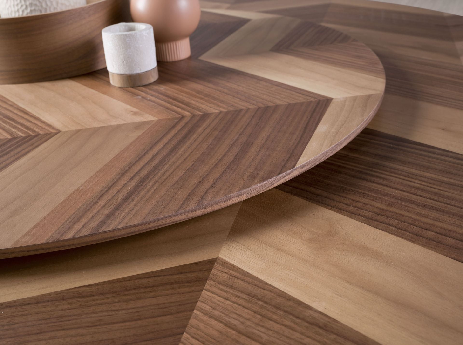 Tavolo da pranzo rotonda noce