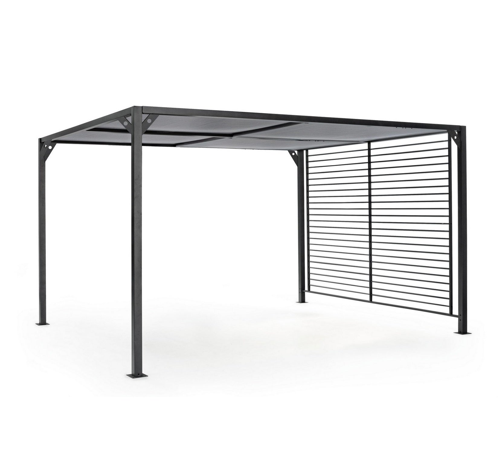 Gazebo NOAH 3X3.6m Antracite LH32 con tettuccio apribile