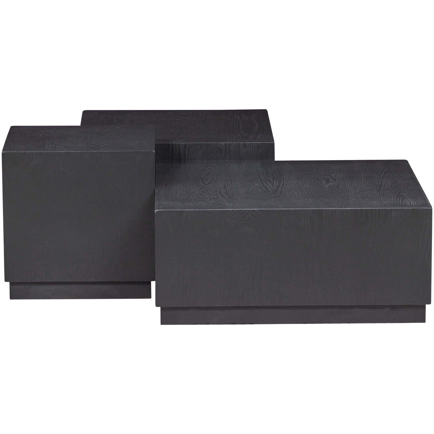 Set di 3 - tavolino pim in legno nero