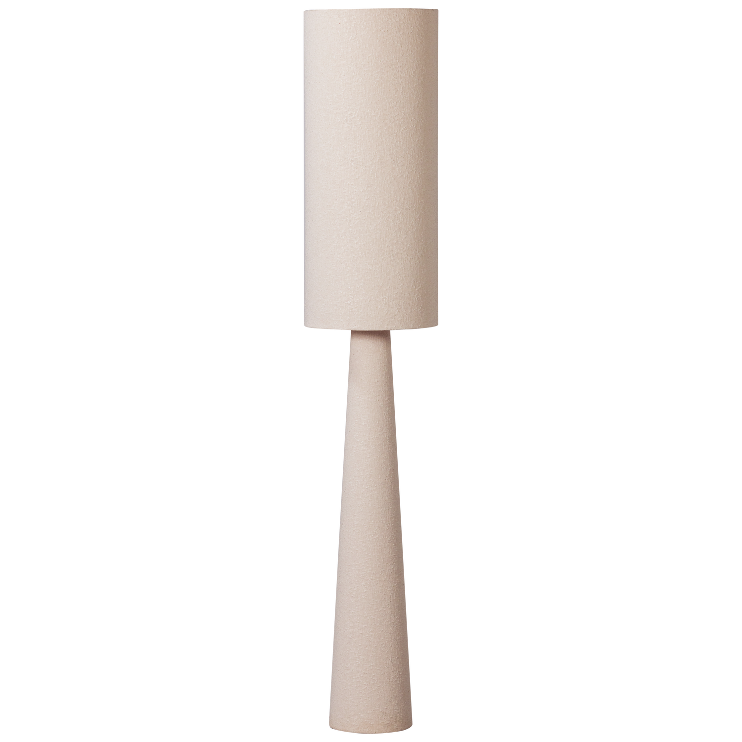 Lampada da terra loft xl metallo/bouclé naturale 187xø35cm