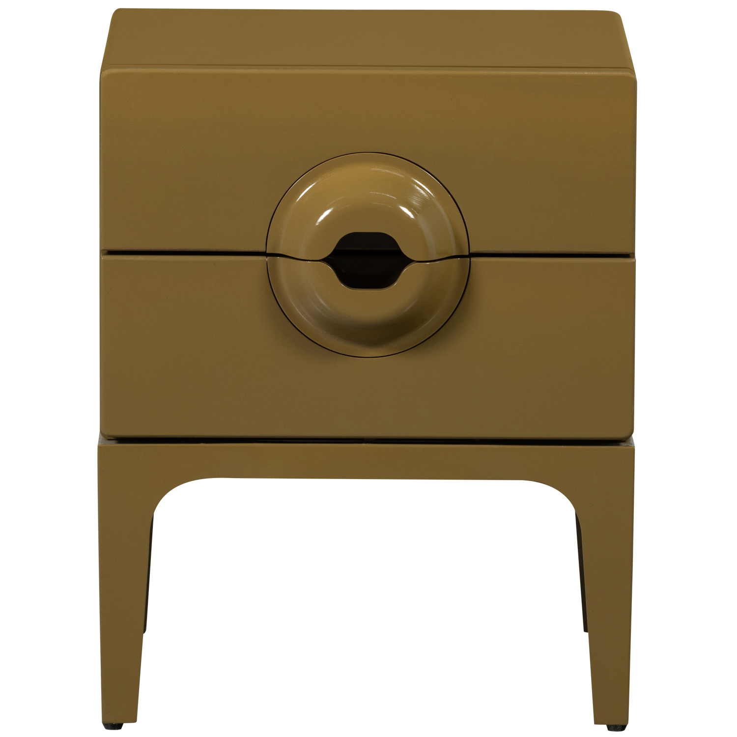 Comodino/comodino merge 2 cassetti in legno miele giallo