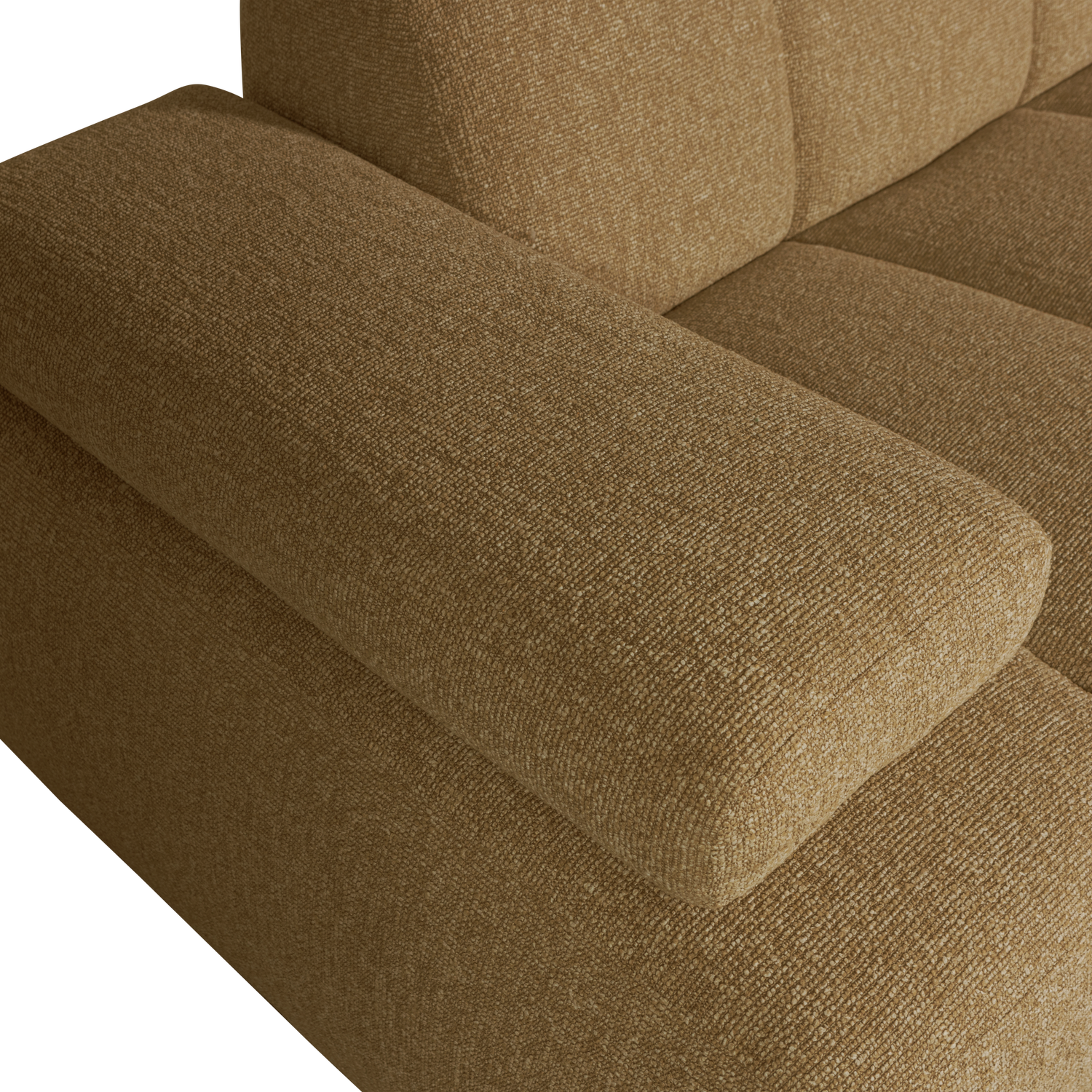 Divano mojo chaise longue destra bouclé giallo marrone melange