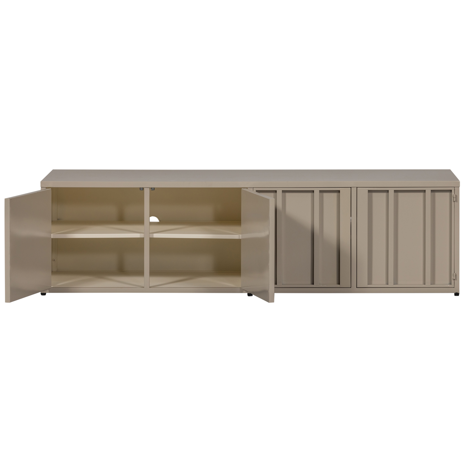 Porta tv level metallo sabbia 44x160cm