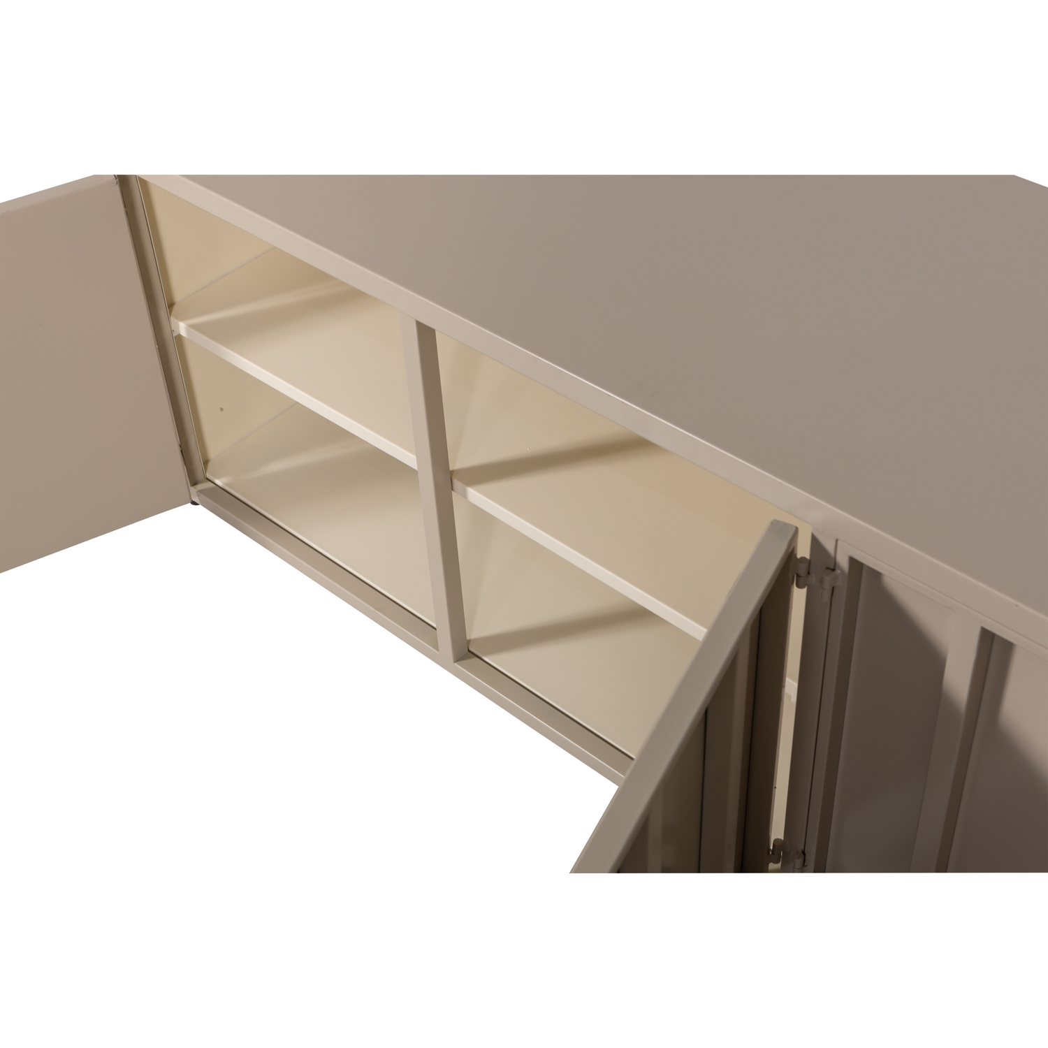 Porta tv level metallo sabbia 44x160cm