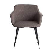 Sedia in tessuto grigio scuro
