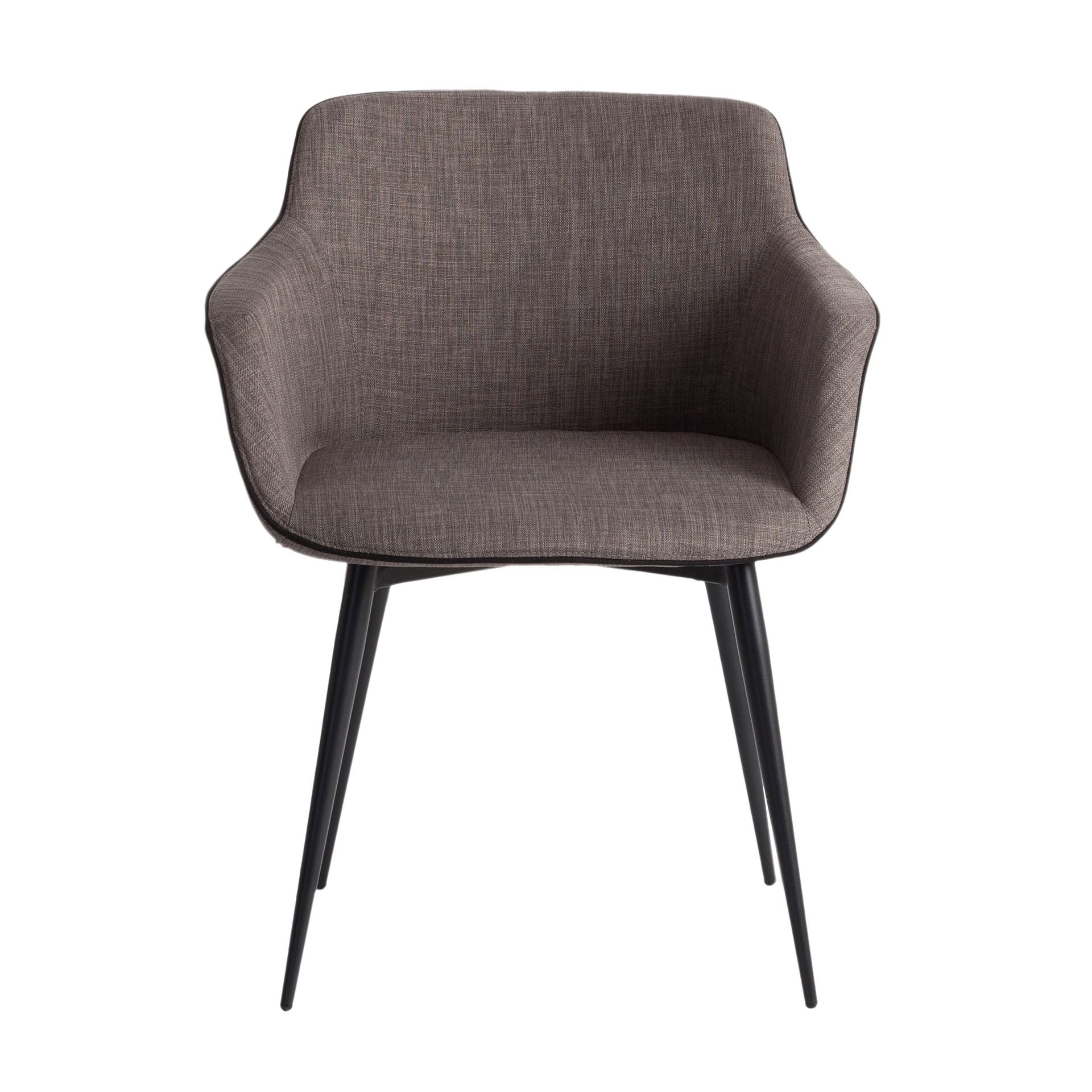 Sedia in tessuto grigio scuro