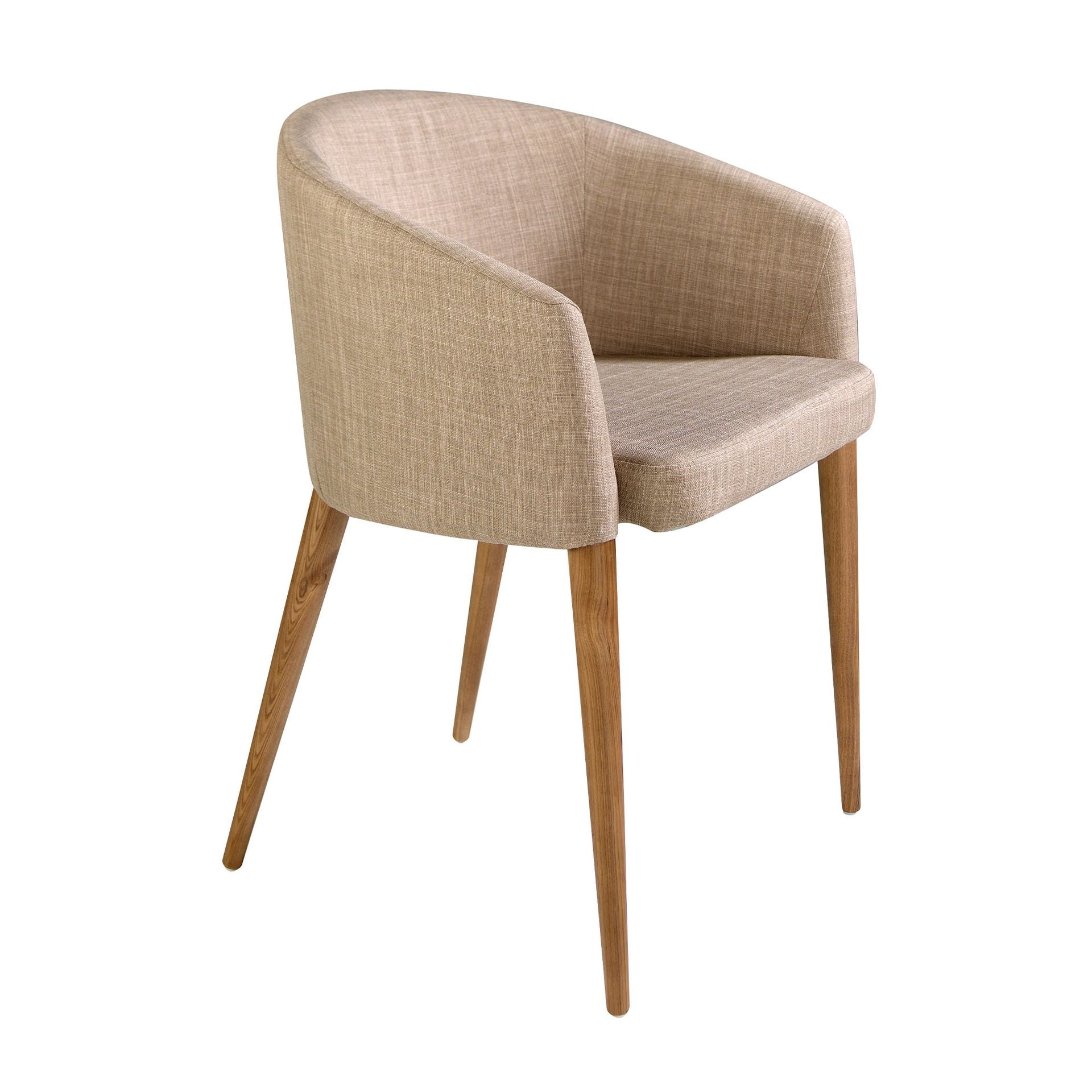 Sedia in tessuto beige