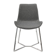 Sedia in tessuto grigio scuro
