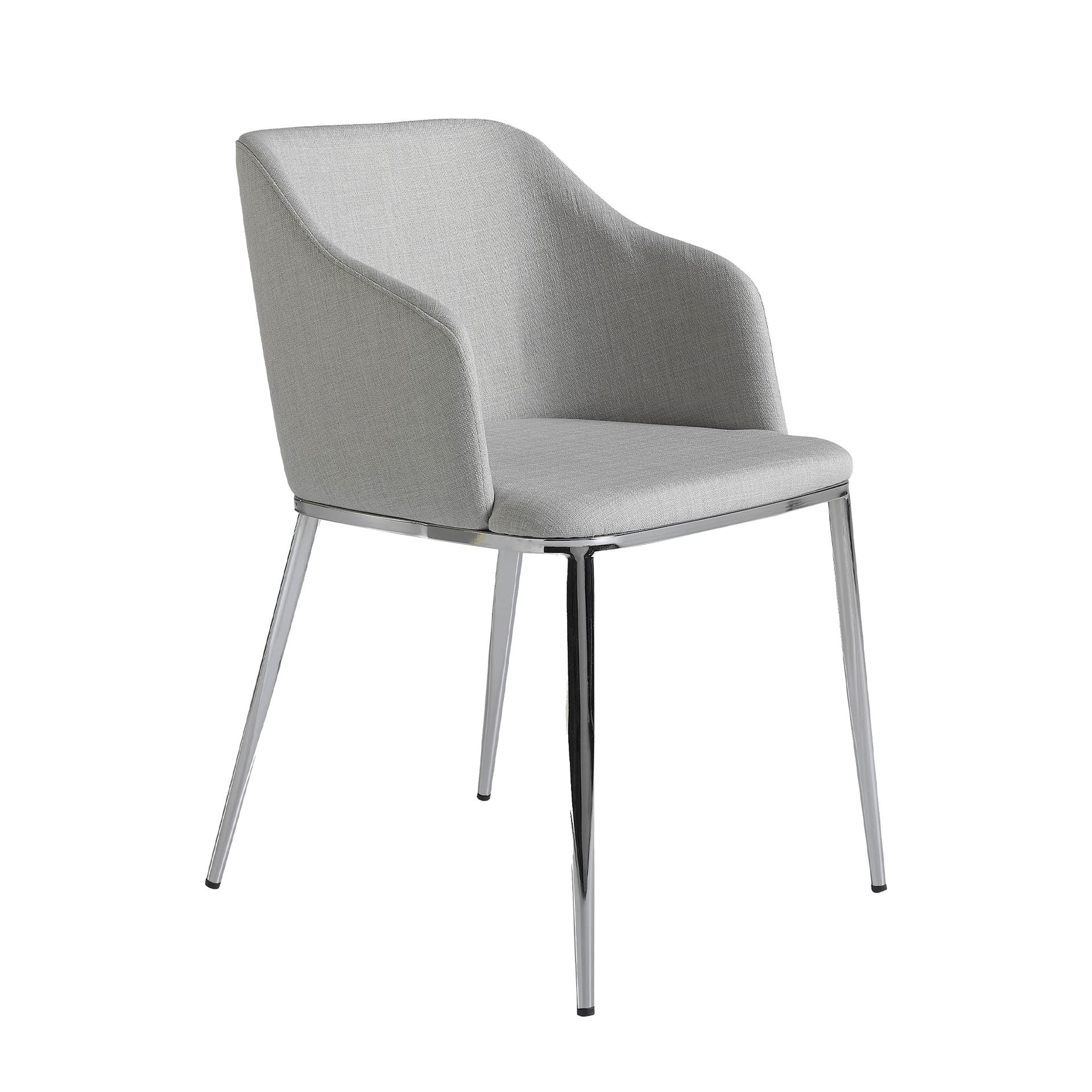 Sedia in tessuto grigio