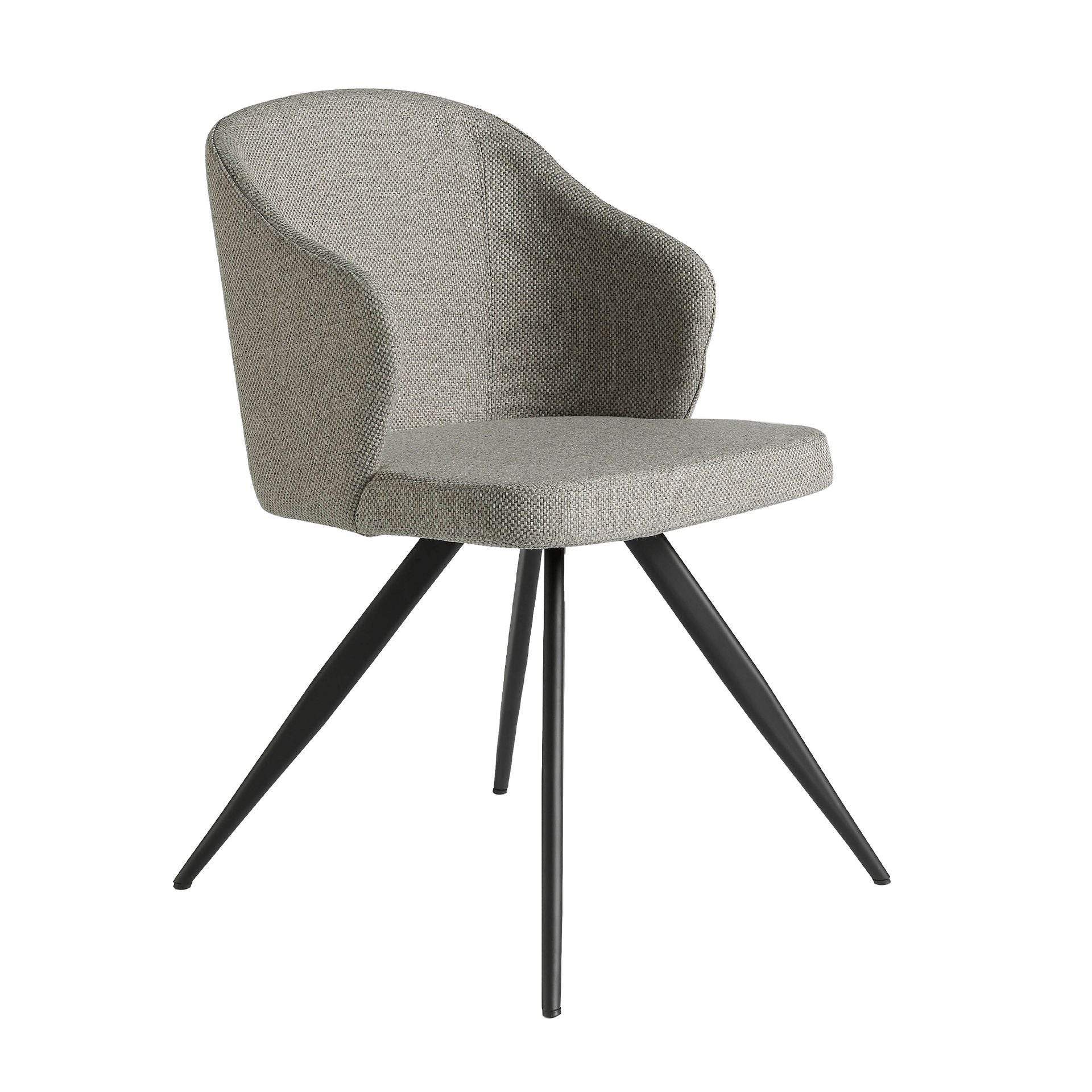 Sedia in tessuto grigio