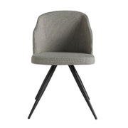 Sedia in tessuto grigio