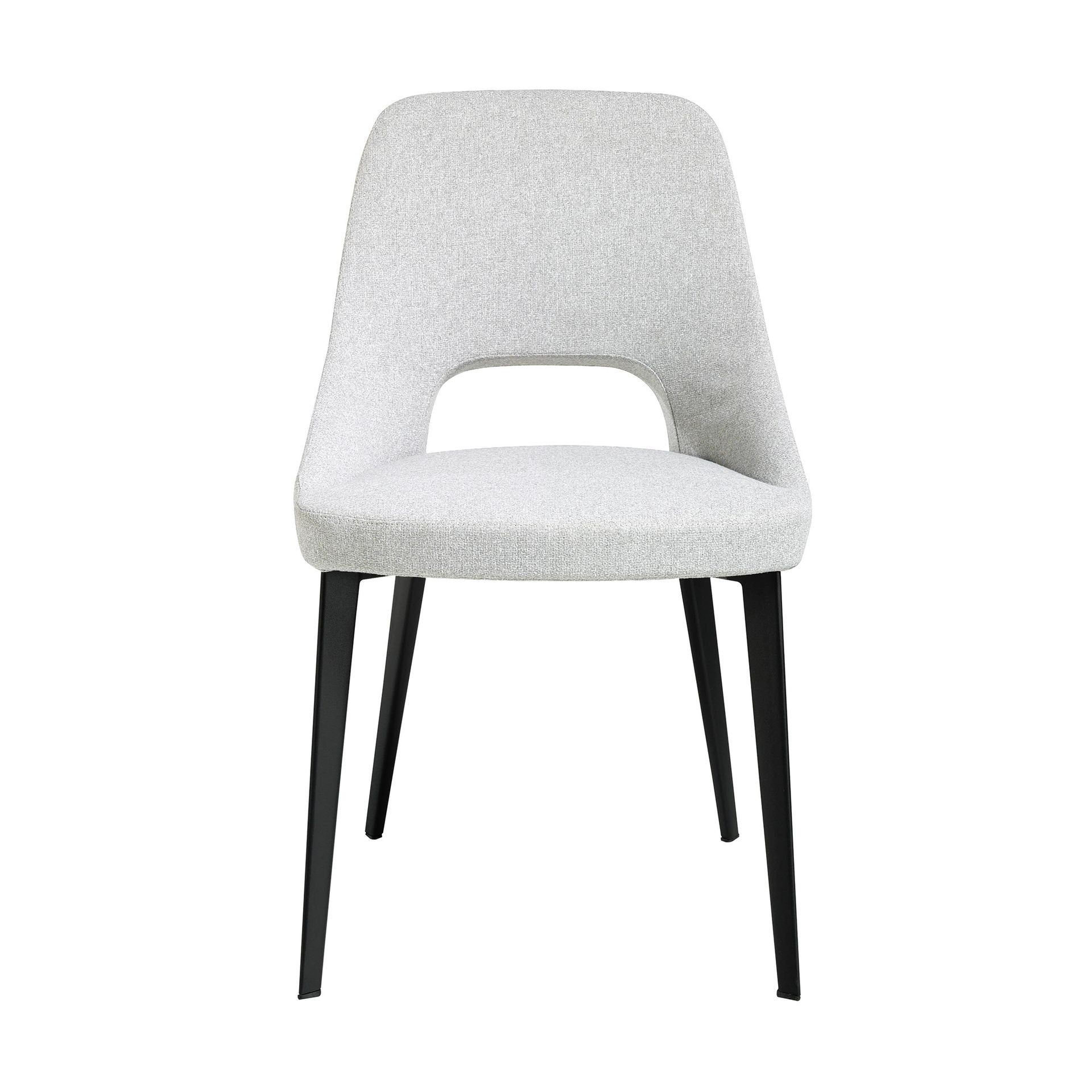 Sedia in tessuto grigio