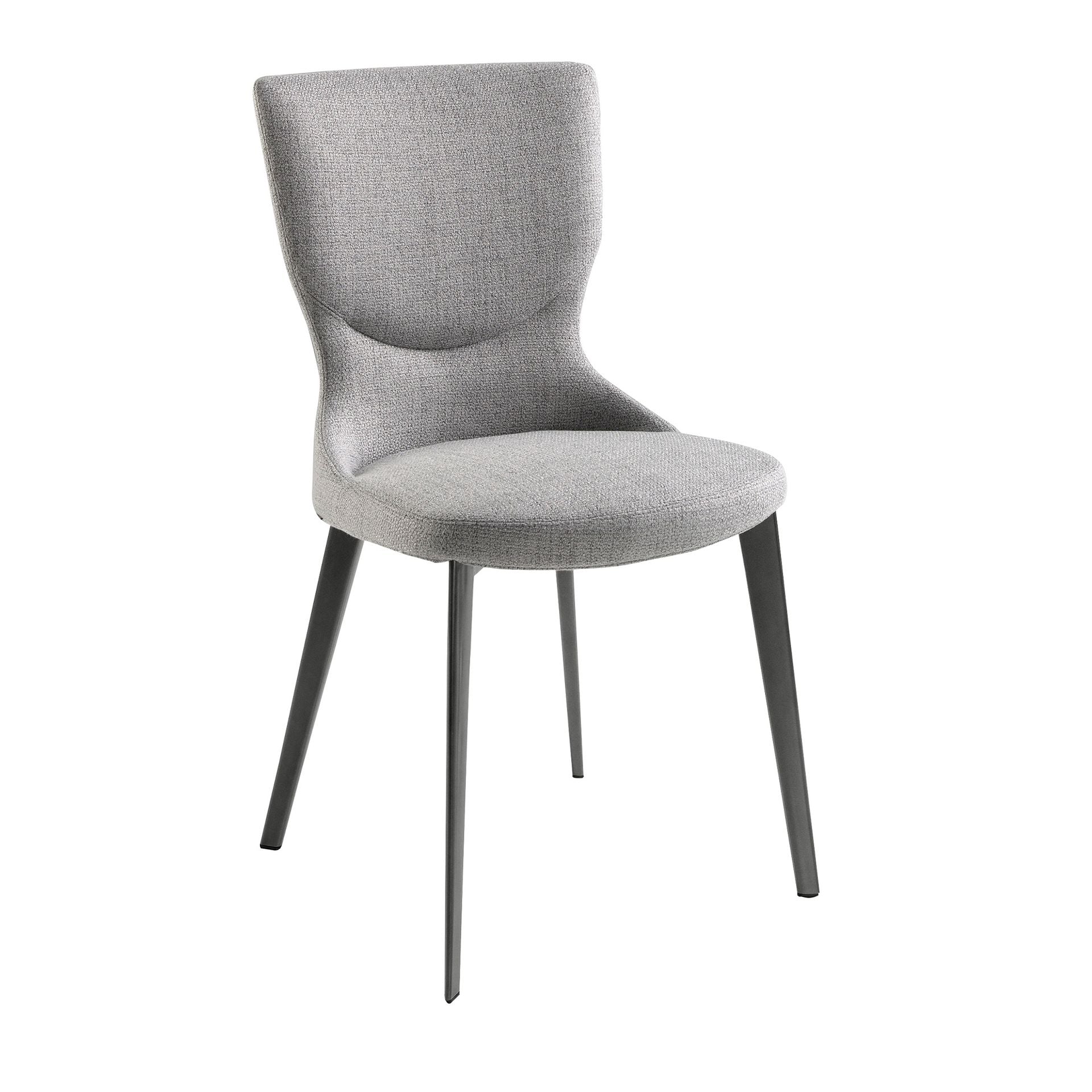 Sedia in tessuto grigio