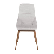 Sedia in tessuto grigio chiaro