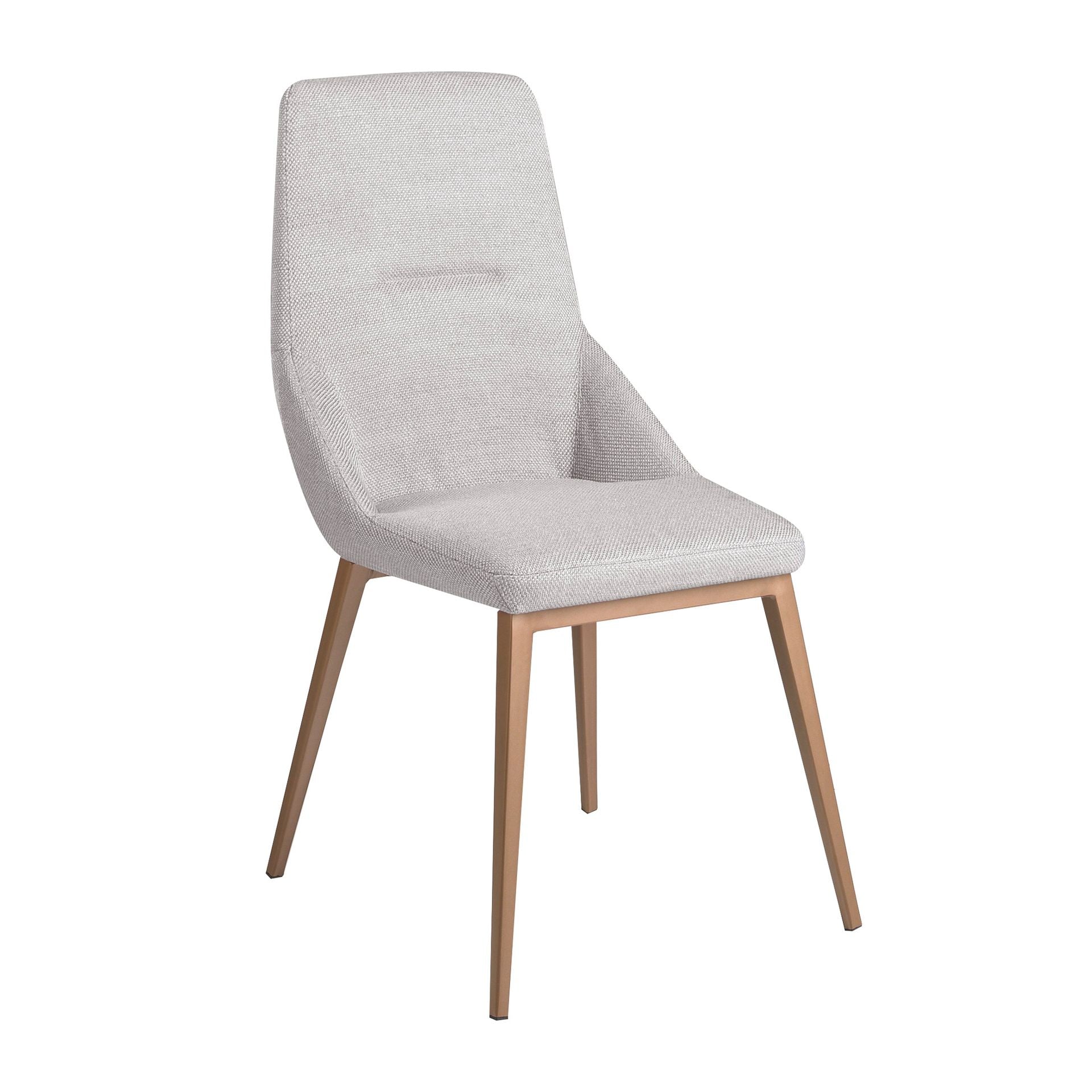 Sedia in tessuto grigio chiaro