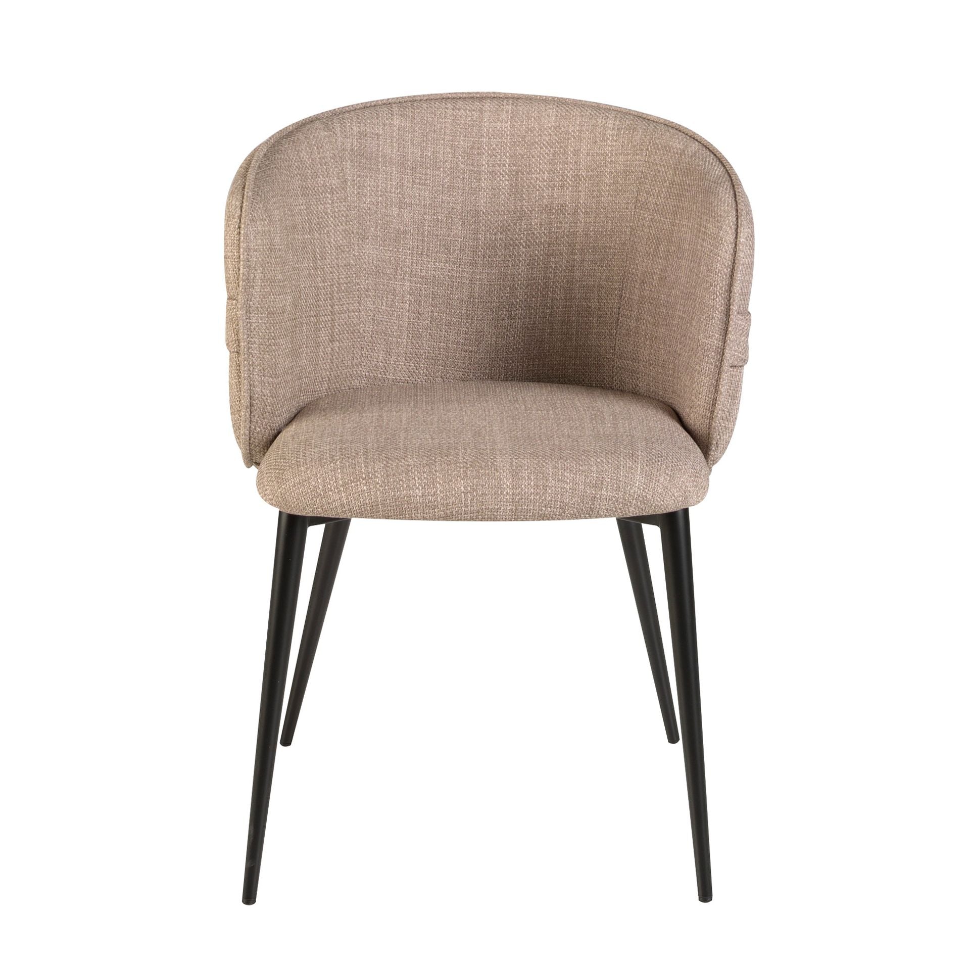 Sedia in tessuto marrone