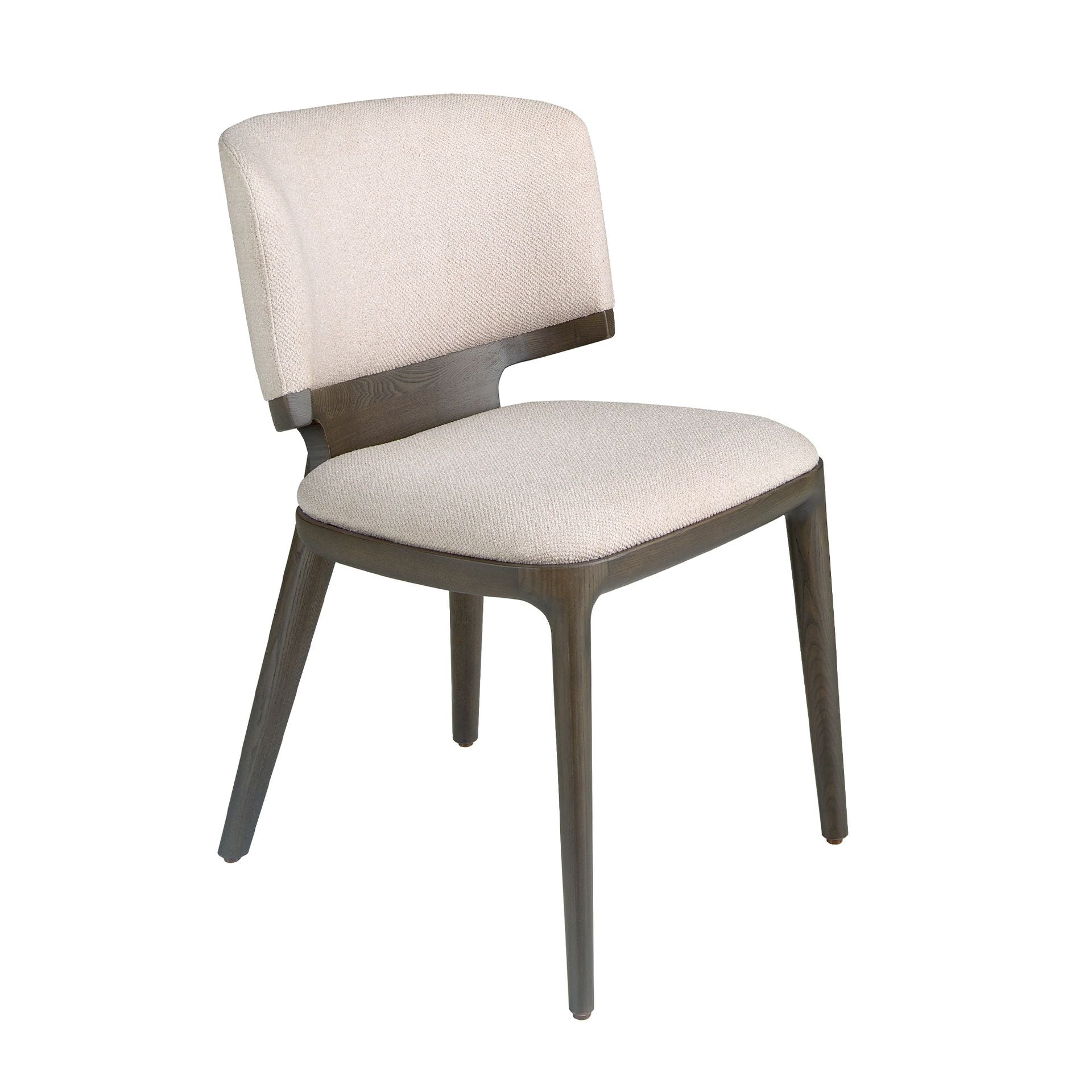 Sedia in tessuto grigio chiaro