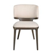 Sedia in tessuto grigio chiaro